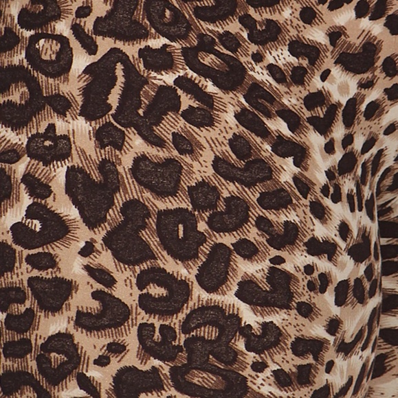 Cheetah Print Plus Size Leggings One Size - Picture 4 of 4